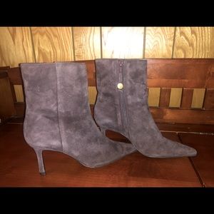 Brown suede Ralph Lauren pointed toe boots